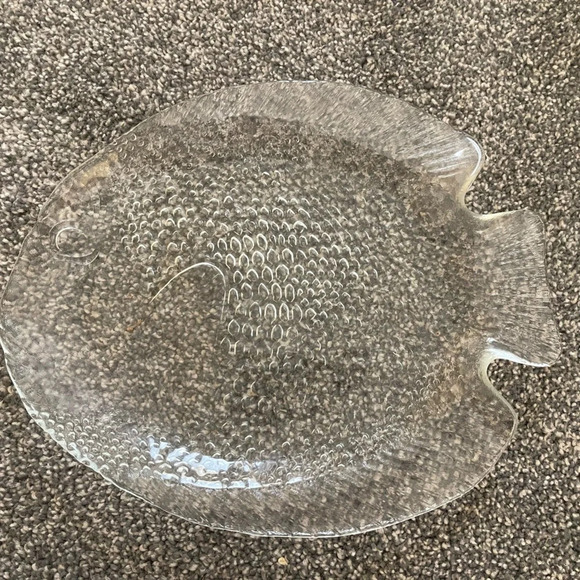 arcoroc Other - Arcoroc clear fish plate (France)